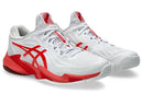 Asics Men's COURT FF 3 NOVAK  (White/Electric Red)
