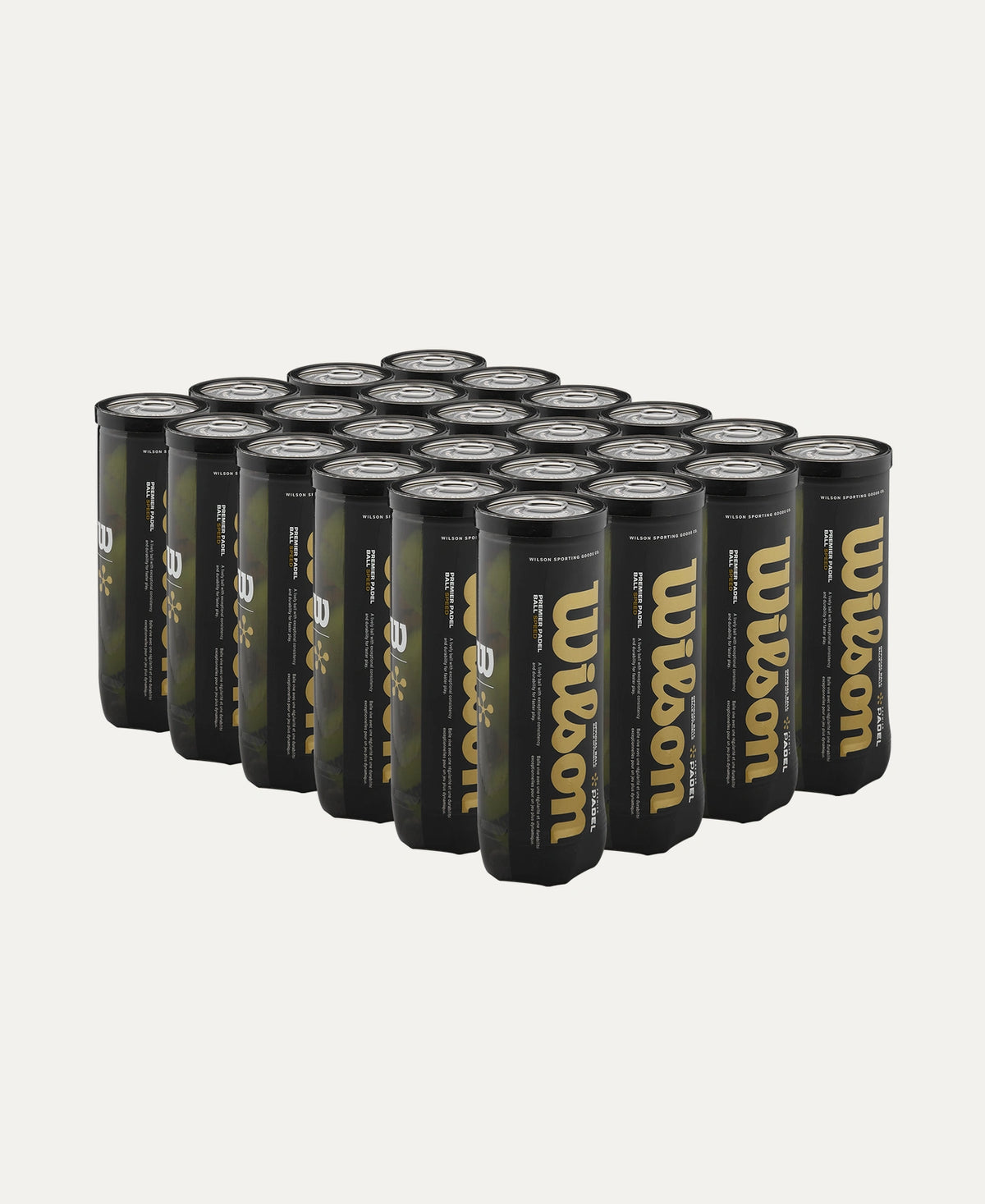 Wilson Premier Padel Speed Balls (24 can case)