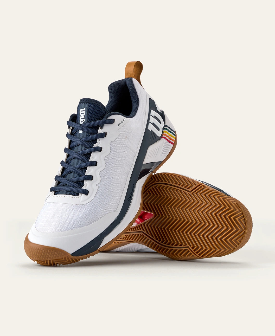 Wilson Men's Rush Pro 4.5 RG CLAY (White/Navy Blazer/Gumla)