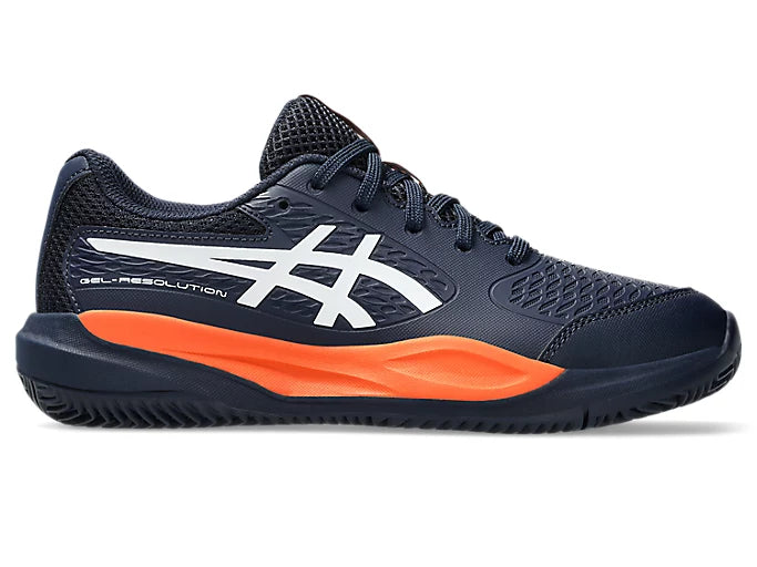 Asics Gel-Resolution X Junior (Midnight/White/Orange)