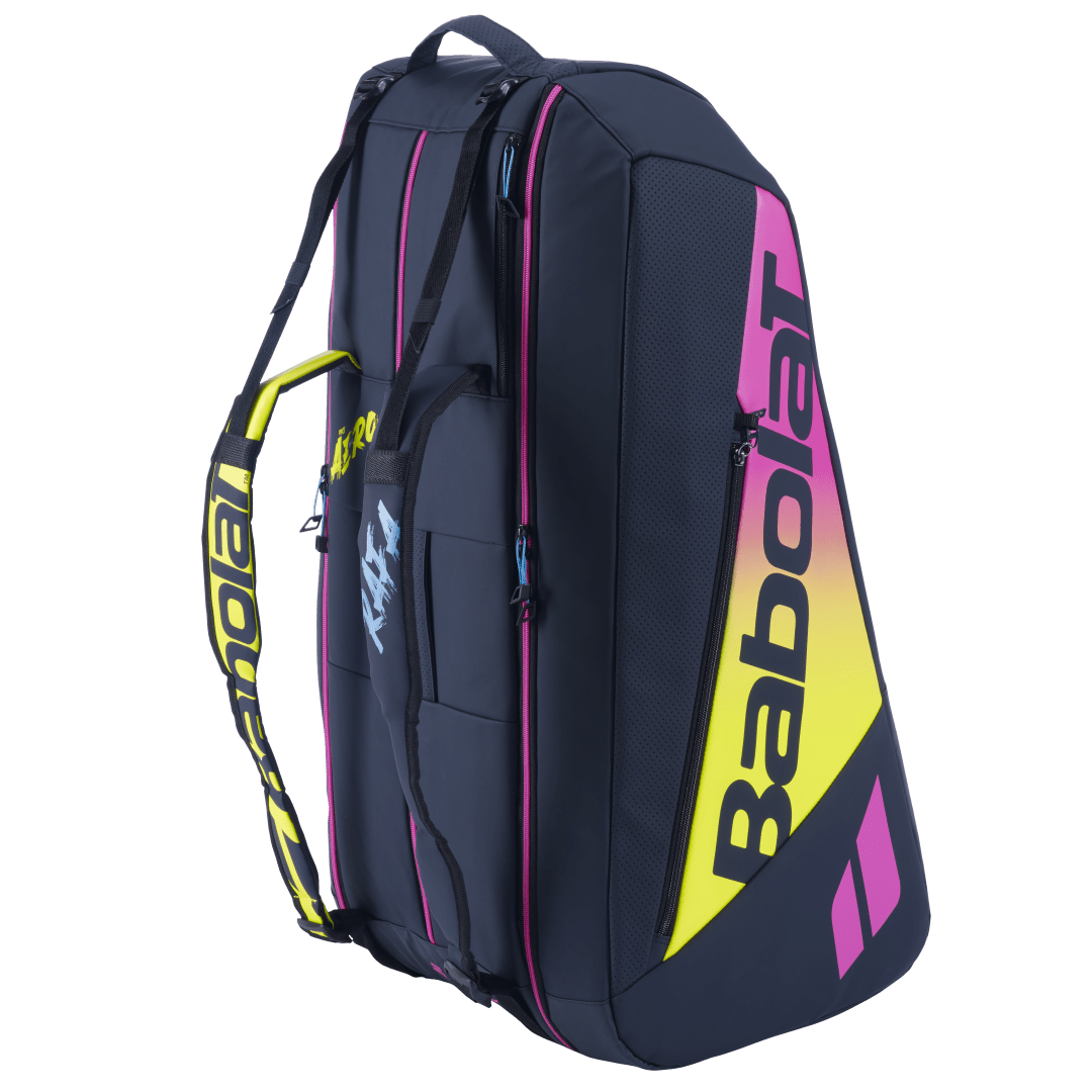 Babolat Pure Aero Rafa Origin 12-Pack Bag (Blue/Yellow/Pink)