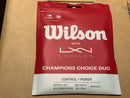 Wilson with Luxilon Champion Choice Duo