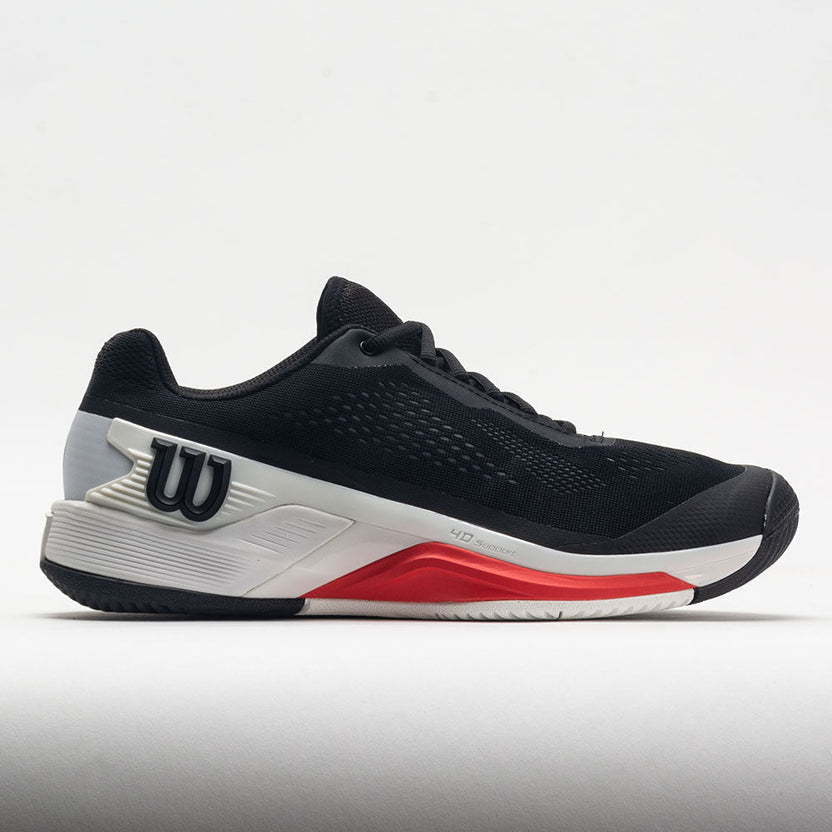 Wilson Men Rush Pro 4.0 (Black/White/Poppyred)