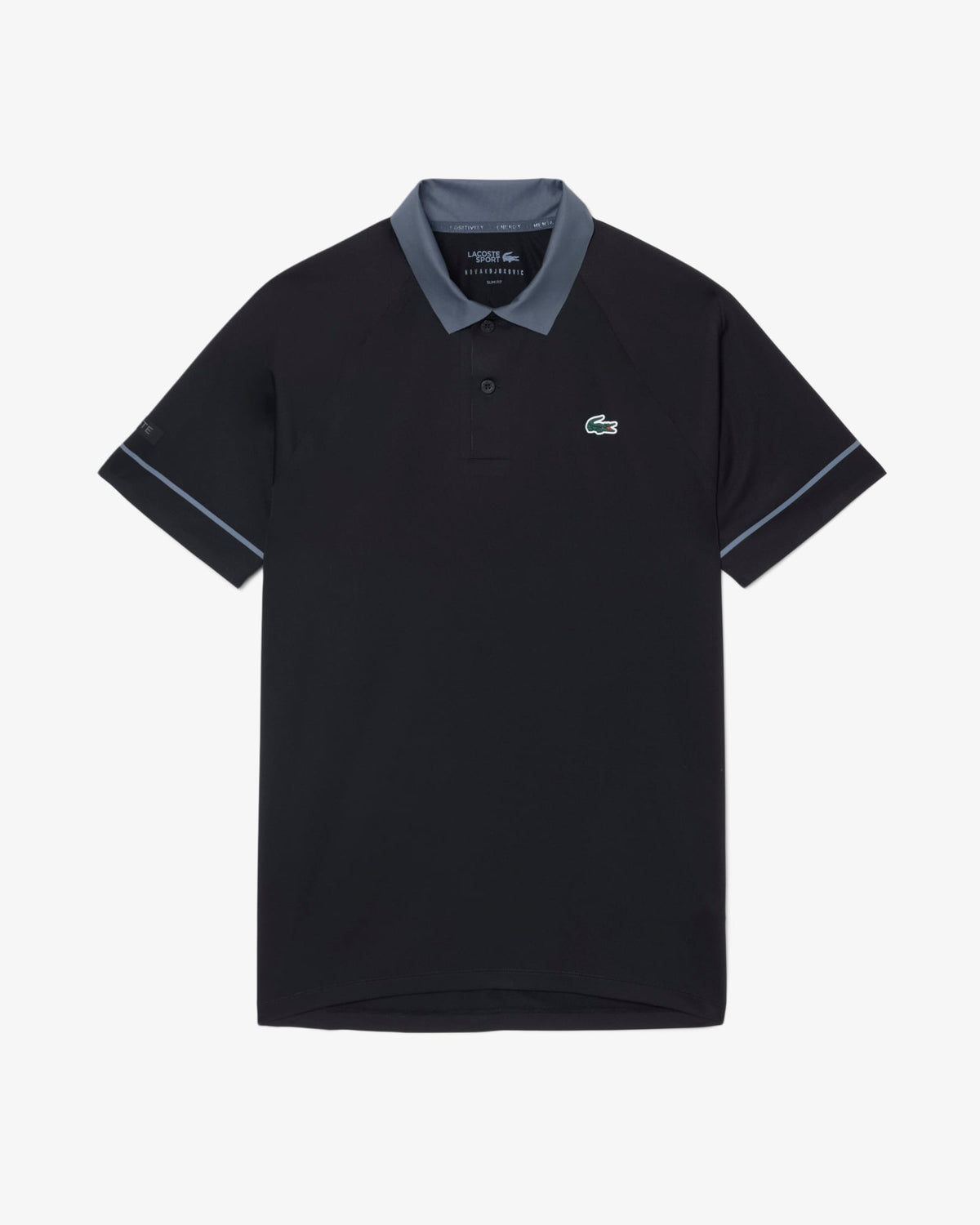 Lacoste Men Novak Djokovic Polo (Black/Grey)