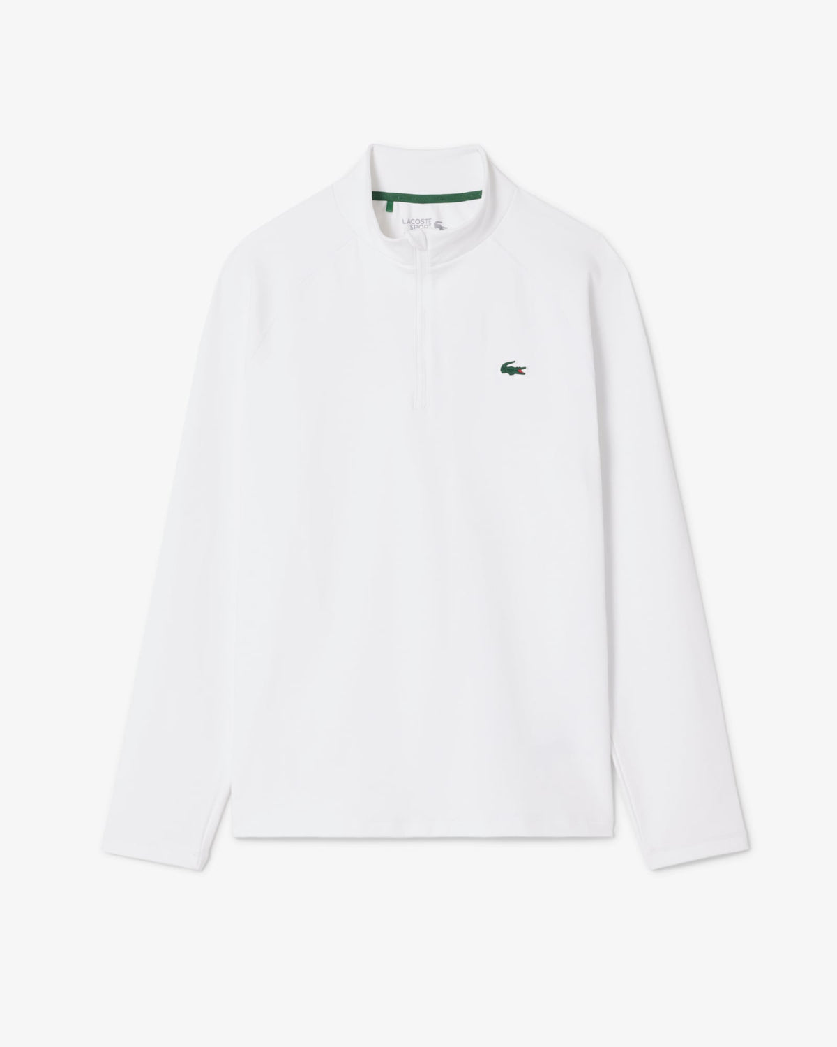 Lacoste Men Ultra Dry Quarter Zip Jacket (White)