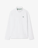 Lacoste Men Ultra Dry Quarter Zip Jacket (White)