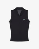 Lacoste Women Sleeveless Polo (Black)