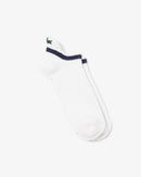 Lacoste Cotton Performance Low-cut Sock (White/Navy)
