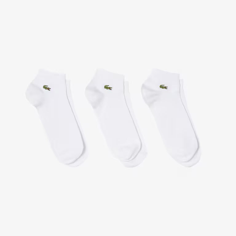 Lacoste Cotton Casual Low-cut Sock 3 pair pack (White)