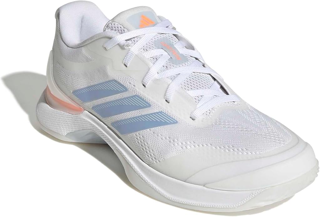 Adidas Women's AvaCourt 3 (White/Blue/Orange)