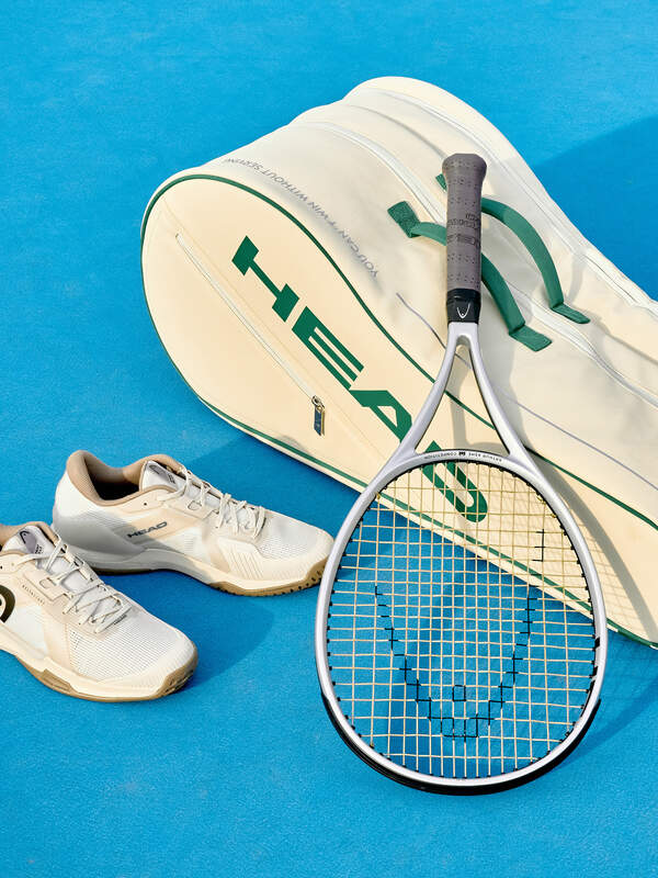Head Arthur Ashe Racquet Bag L (Cream/Green)