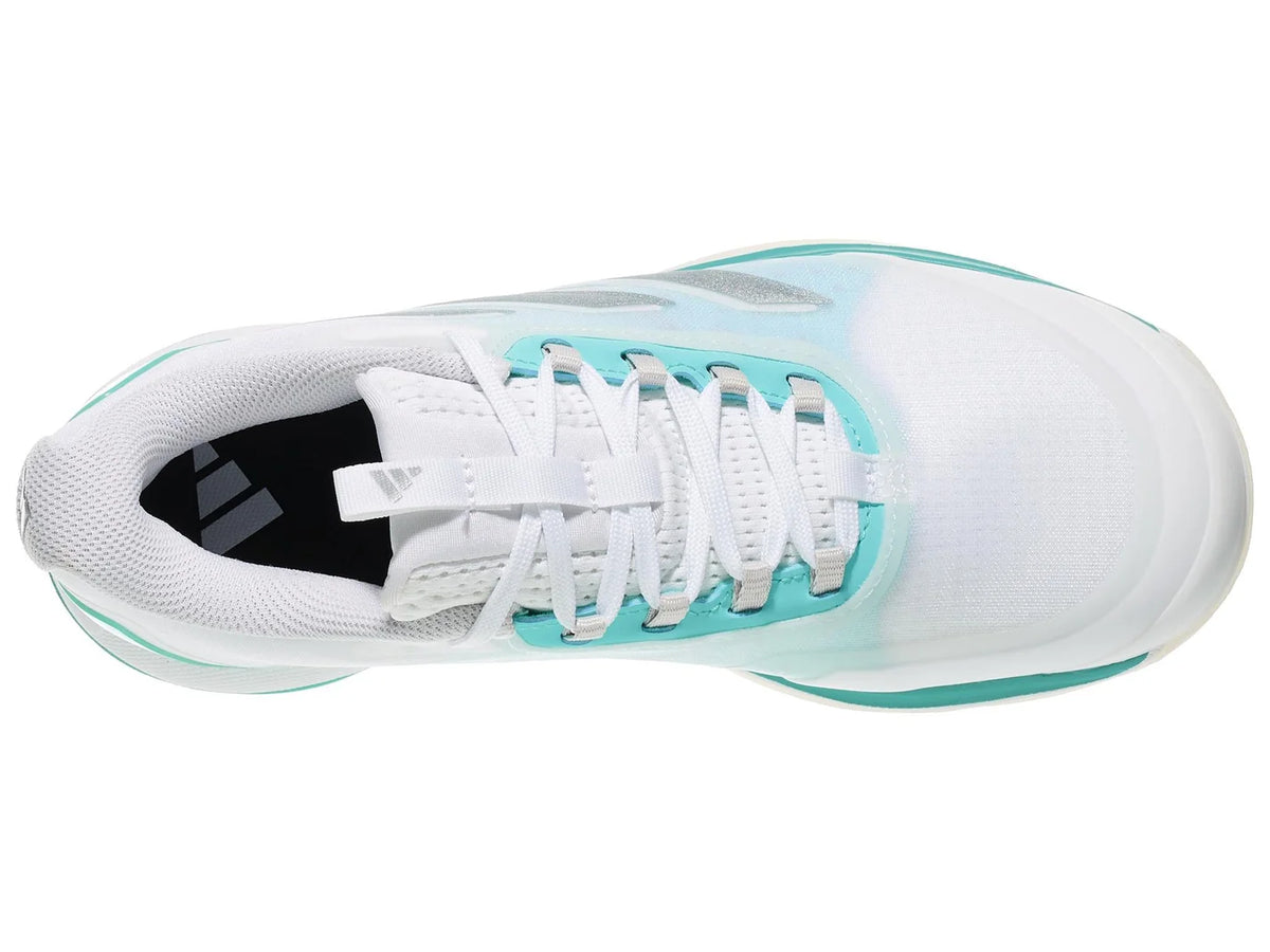 Adidas Women's AvaCourt 2 (White/Silver/Aqua)