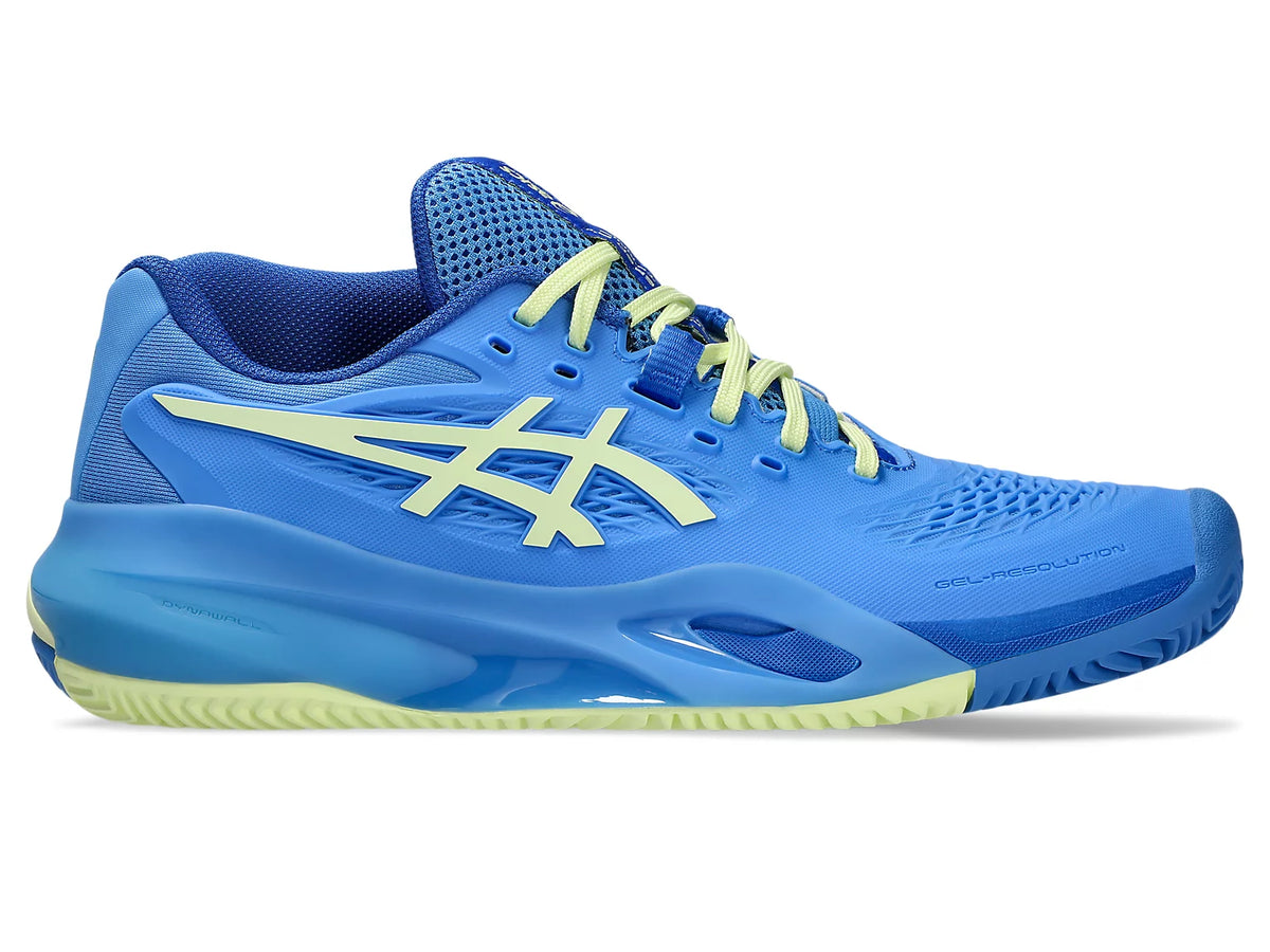 Asics Women's Gel-Resolution X CLAY (Blue Coast/Yellow)
