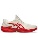 Asics Men's COURT FF 3 NOVAK  (Cream/Classic Red)