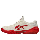 Asics Men's COURT FF 3 NOVAK  (Cream/Classic Red)