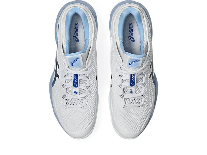 Asics Men's COURT FF 3 NOVAK  (White/Tuna Blue)