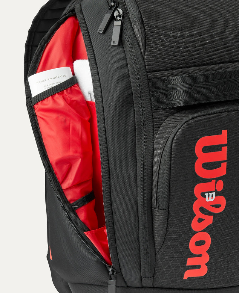 Wilson Clash v3 Super TourBackpack (Black/Infrared)