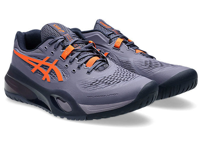 Asics Men's Gel-Resolution X (Grayish Purple/Shocking Orange)
