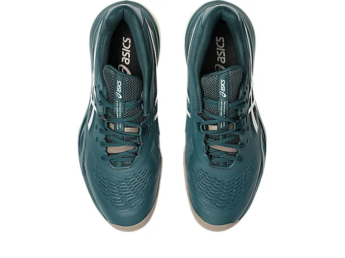Asics Men's Gel-Resolution X CLAY/PADEL (Saxon Green/Birch)