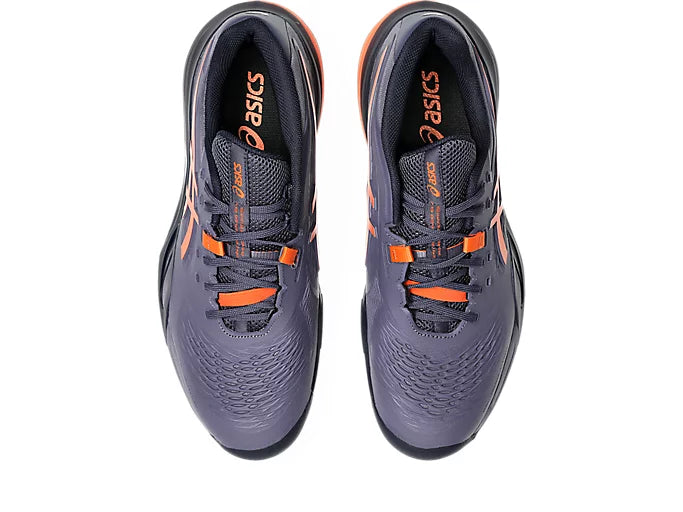 Asics Men's Gel-Resolution X (Grayish Purple/Shocking Orange)