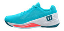 Wilson Women's Rush Pro 4.0 (SBLUE/WHT/FLERY COR)