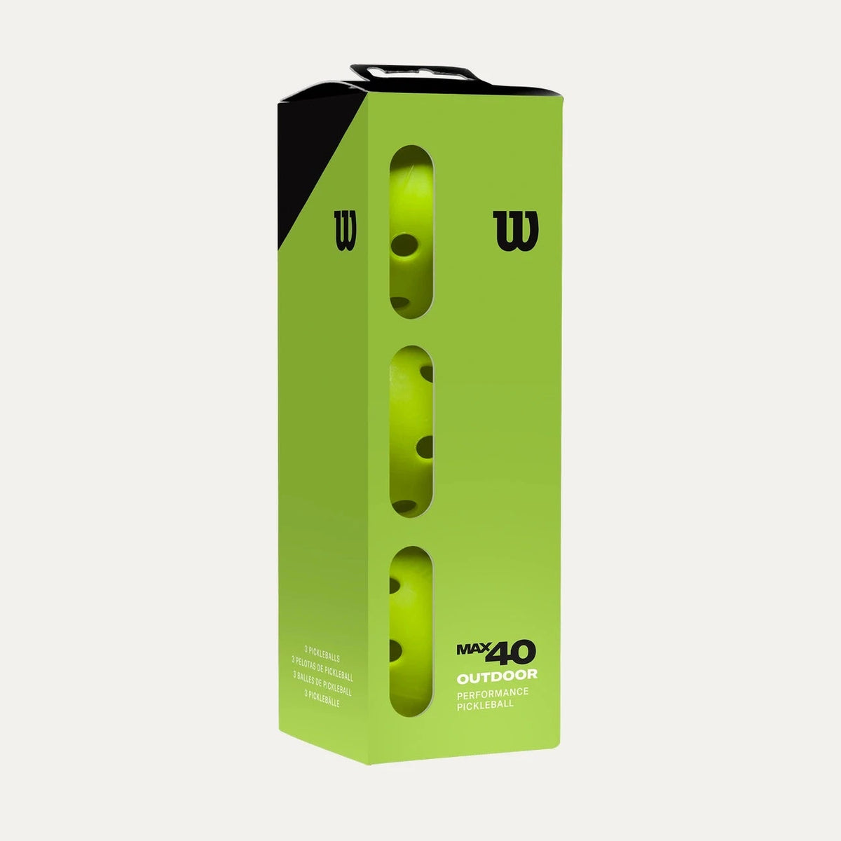 Wilson Max 40 Outdoor Pickleballs (3-pack)