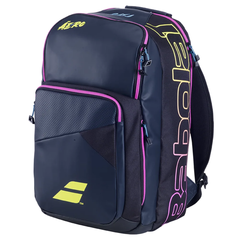 Babolat Pure Aero Rafa Origin Backpack (Blue/Yellow/Pink)