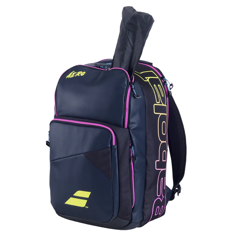 Babolat Pure Aero Rafa Origin Backpack (Blue/Yellow/Pink)