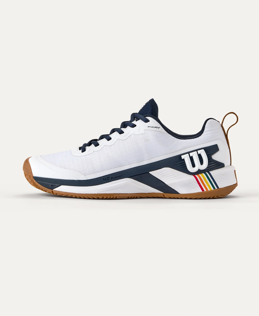 Wilson Men's Rush Pro 4.5 RG CLAY (White/Navy Blazer/Gumla)
