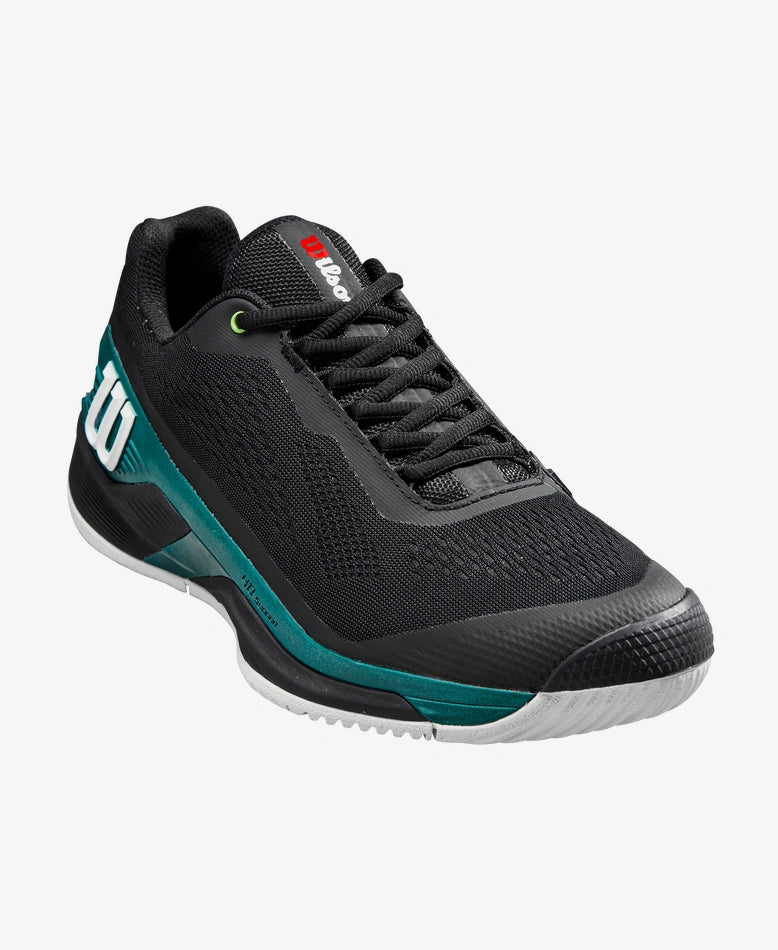 Wilson Men's Rush Pro Blade 4.0 (Black/Black/Deep Teal)