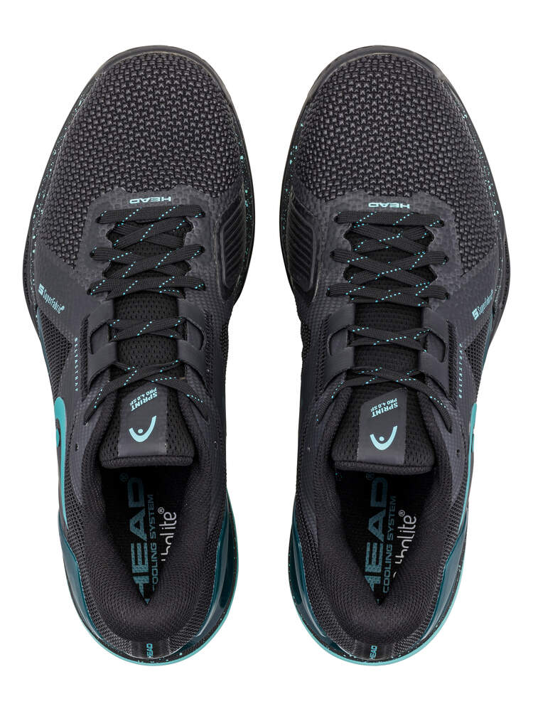 Head Men's Sprint Pro 4.0 SuperFabric (Black/Teal)