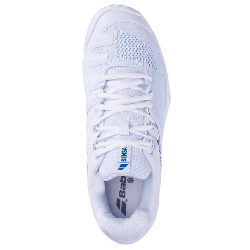 Babolat Women's Sensa Padel Shoe (White/Cool Blue)