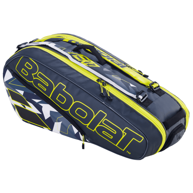 Babolat RH6 Pure Aero 2023 6-Pack Bag (Grey/Yellow)