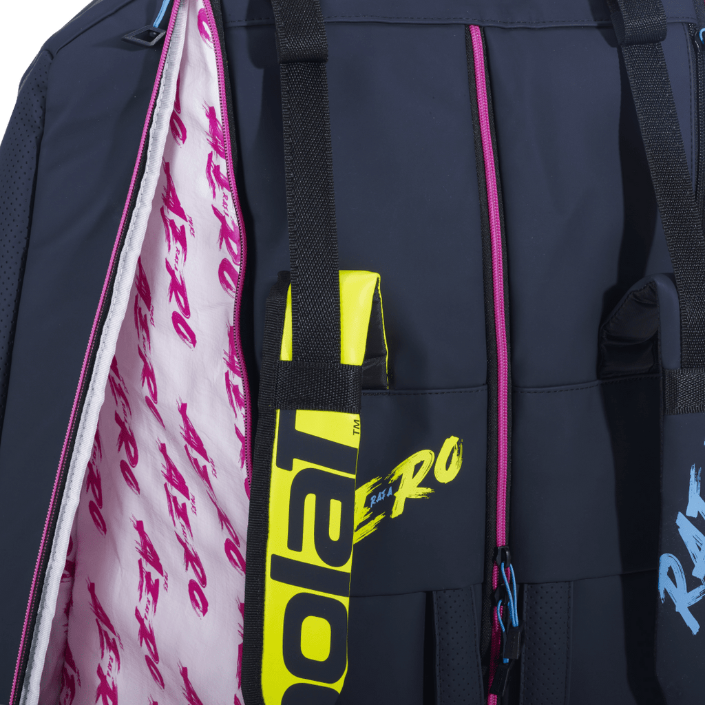 Babolat Pure Aero Rafa Origin 12-Pack Bag (Blue/Yellow/Pink) Babolat Pure Aero Rafa Origin 12-Pack Bag (Blue/Yellow/Pink)