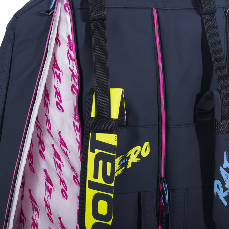 Babolat Pure Aero Rafa Origin 12-Pack Bag (Blue/Yellow/Pink) Babolat Pure Aero Rafa Origin 12-Pack Bag (Blue/Yellow/Pink)