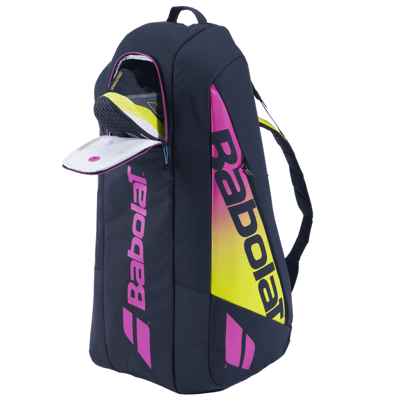 Babolat Pure Aero Rafa Origin 6-Pack Bag (Blue/Yellow/Pink)