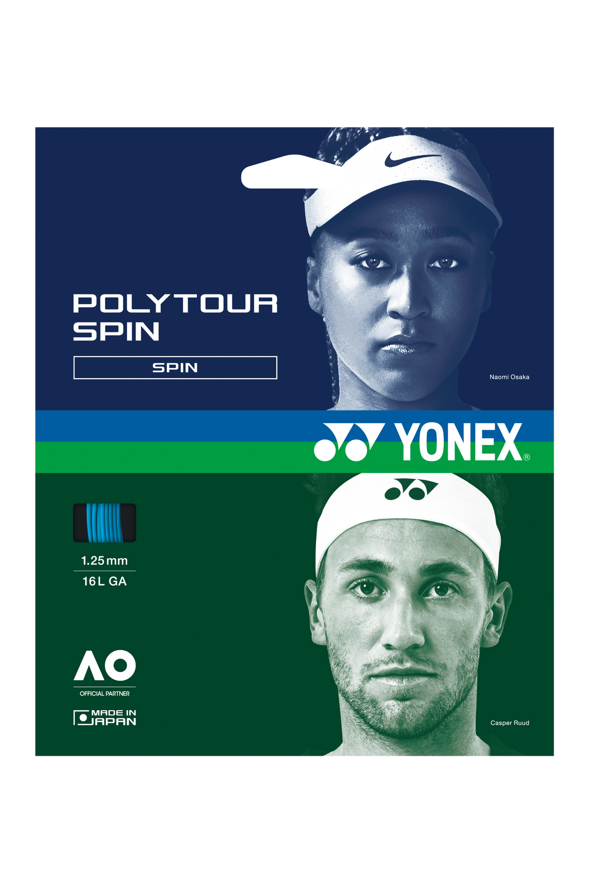 Yonex PolyTour SPIN 16L (Set)